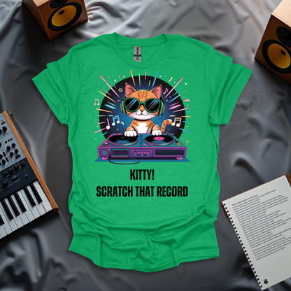 Kitty! Scratch The Record T-Shirt