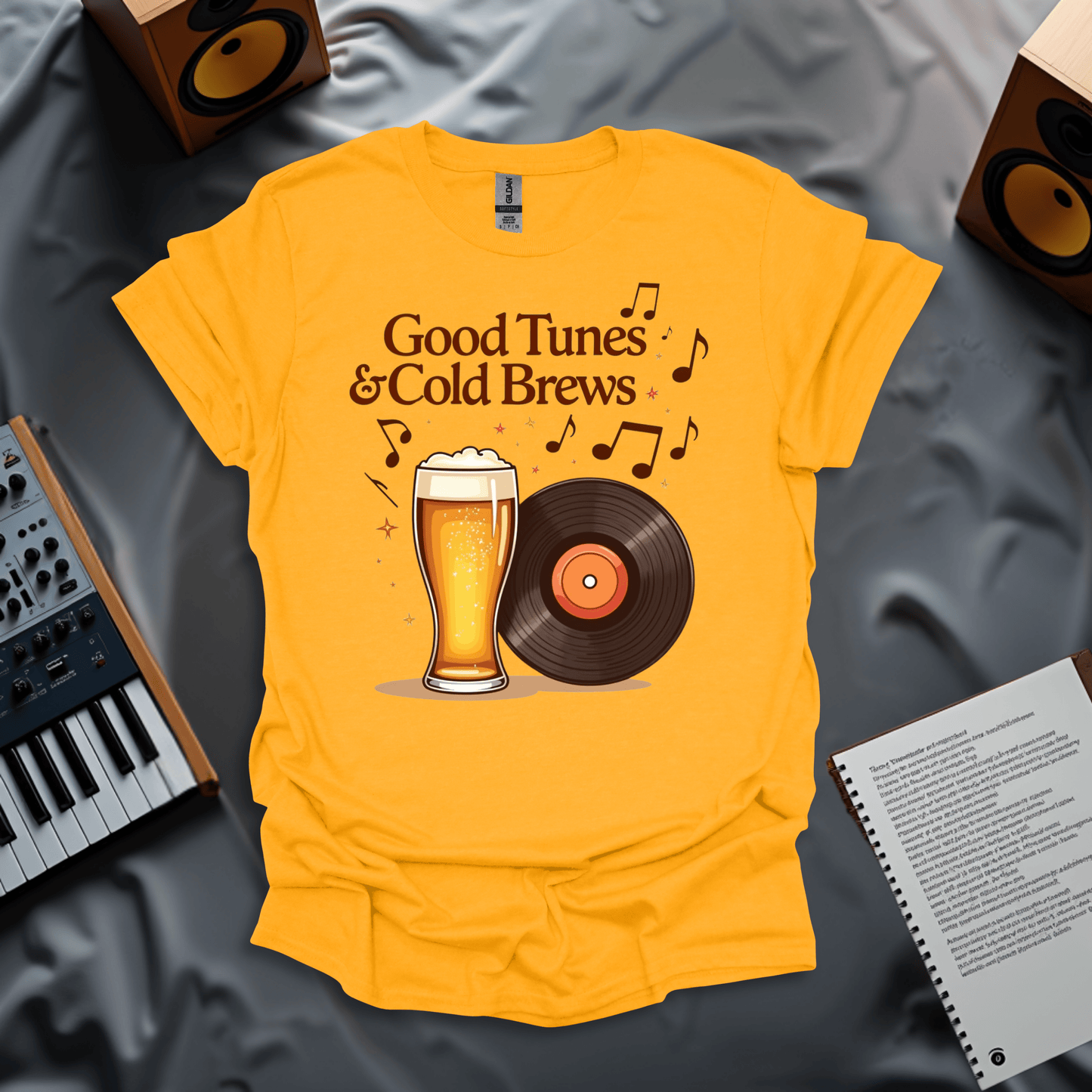 Good Tunes & Cold Brews – The Perfect Combo T-Shirt