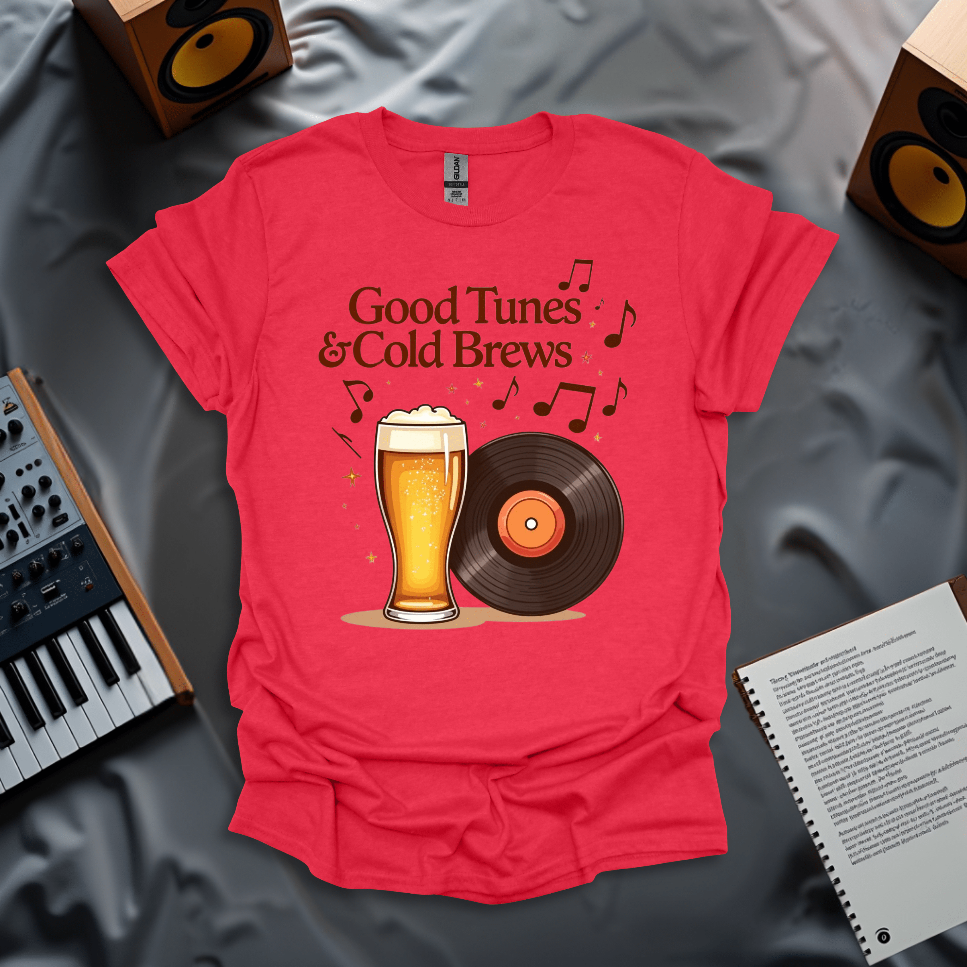 Good Tunes & Cold Brews – The Perfect Combo T-Shirt