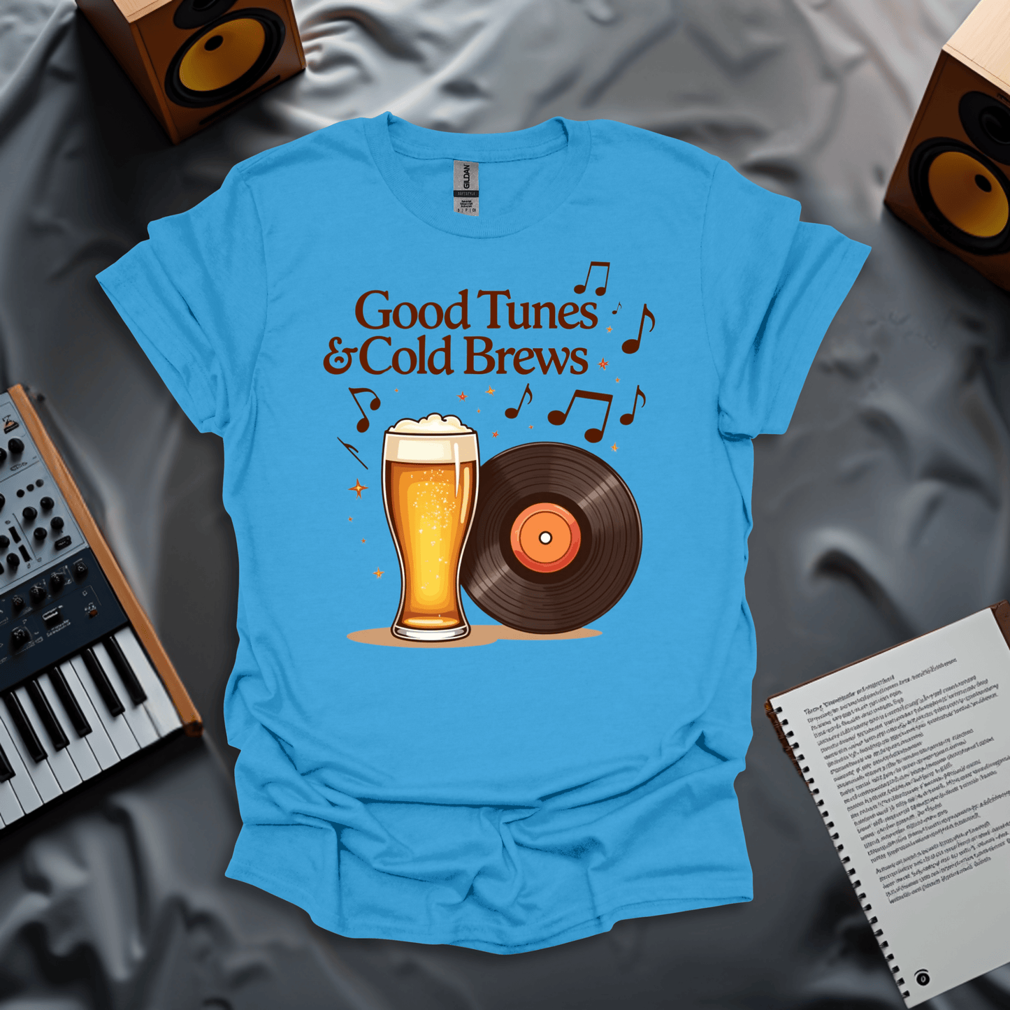 Good Tunes & Cold Brews – The Perfect Combo T-Shirt