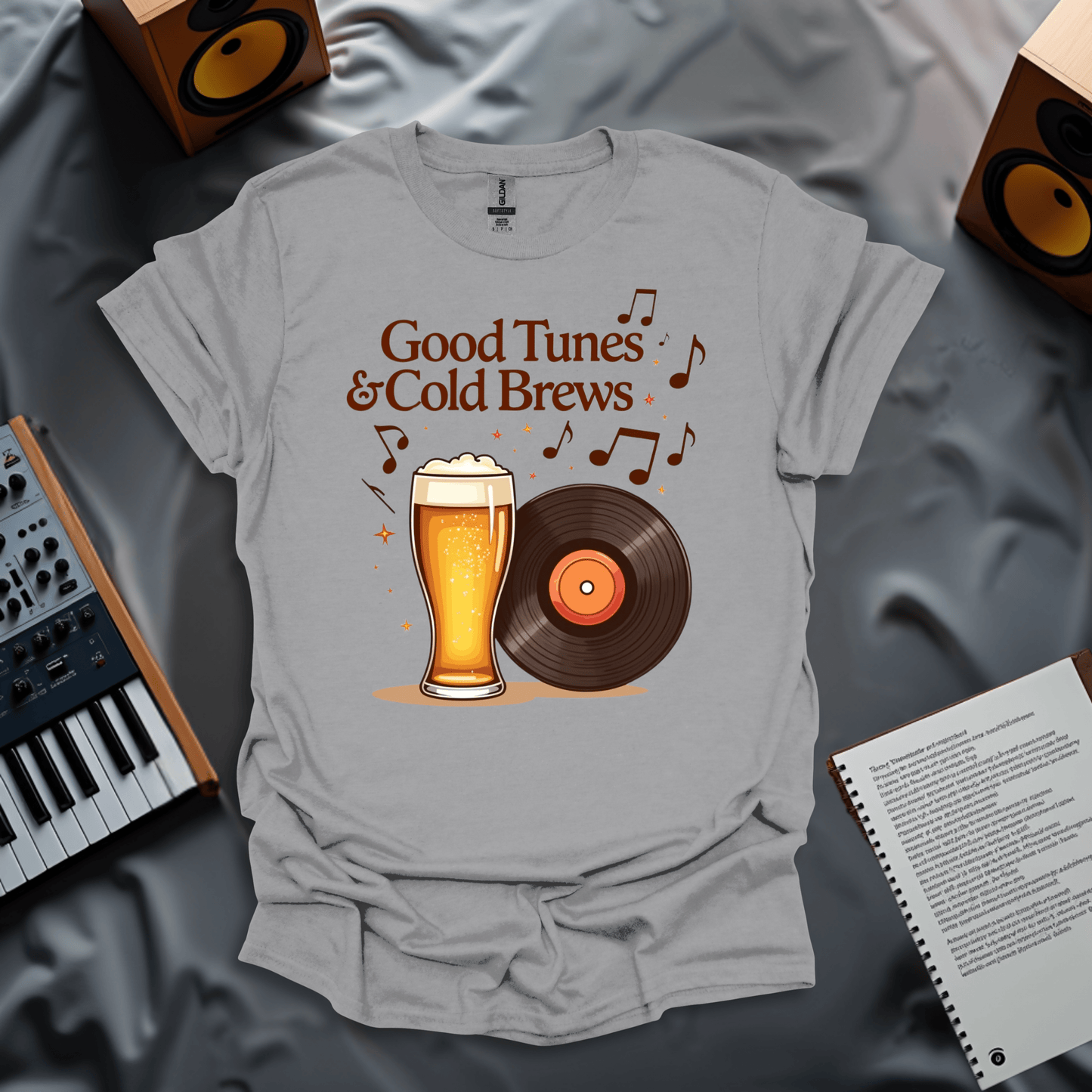 Good Tunes & Cold Brews – The Perfect Combo T-Shirt