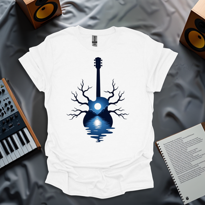 Guitar Reflection in Nature T-Shirt