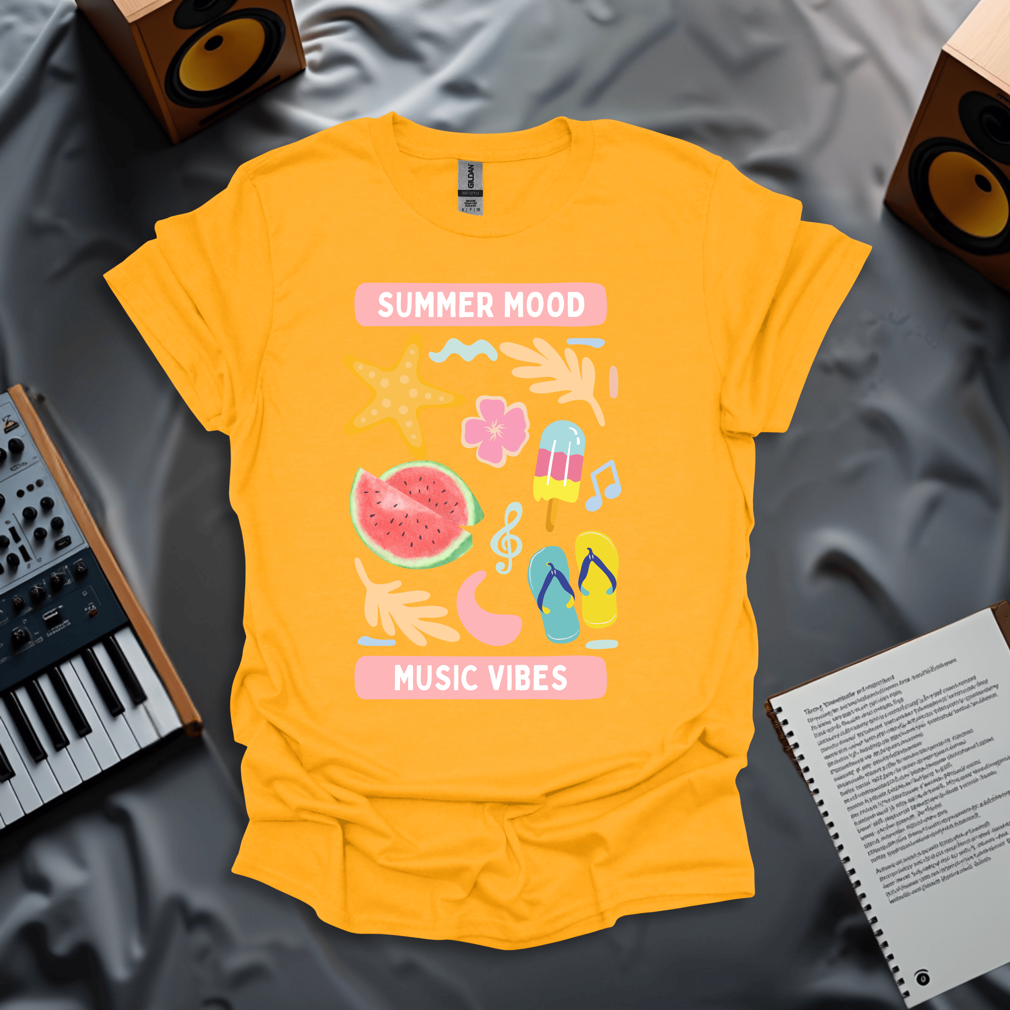 Summer Mood, Music Vibes T-Shirt