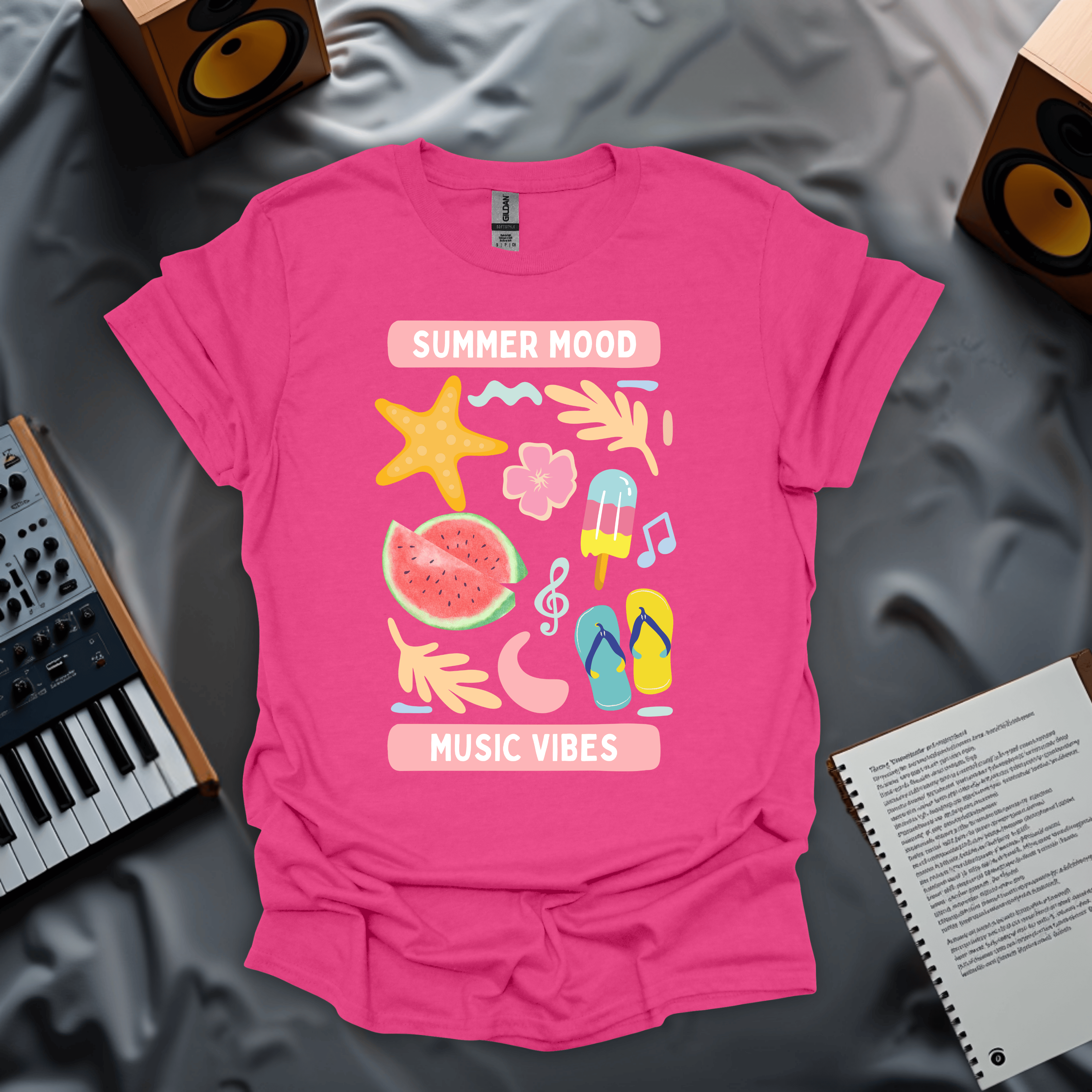 Summer Mood, Music Vibes T-Shirt