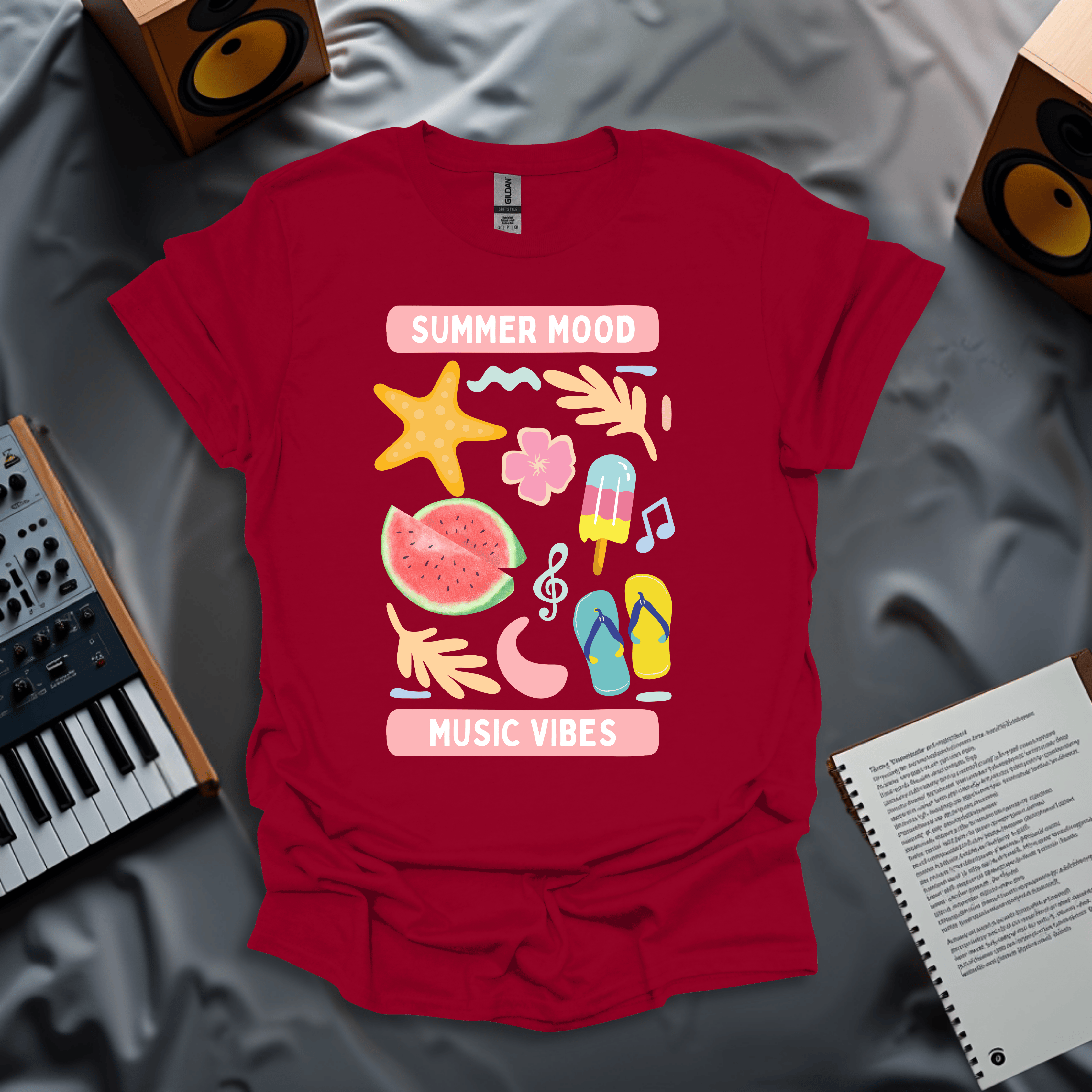 Summer Mood, Music Vibes T-Shirt