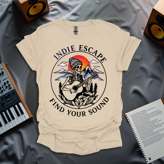 Minimalist Indie Escape: Find Your Sound T-Shirt