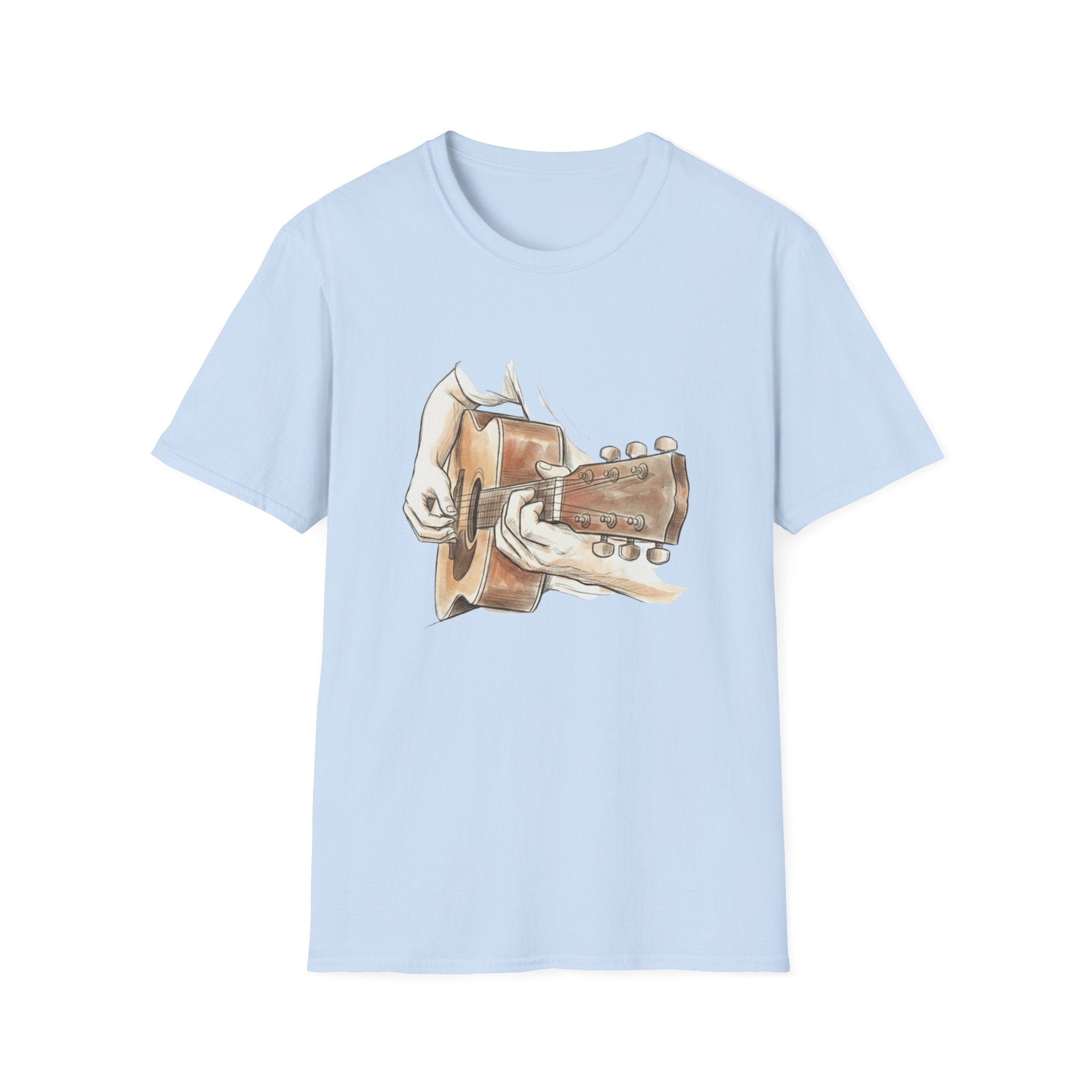 Acoustic Guitar Sketch T-Shirt