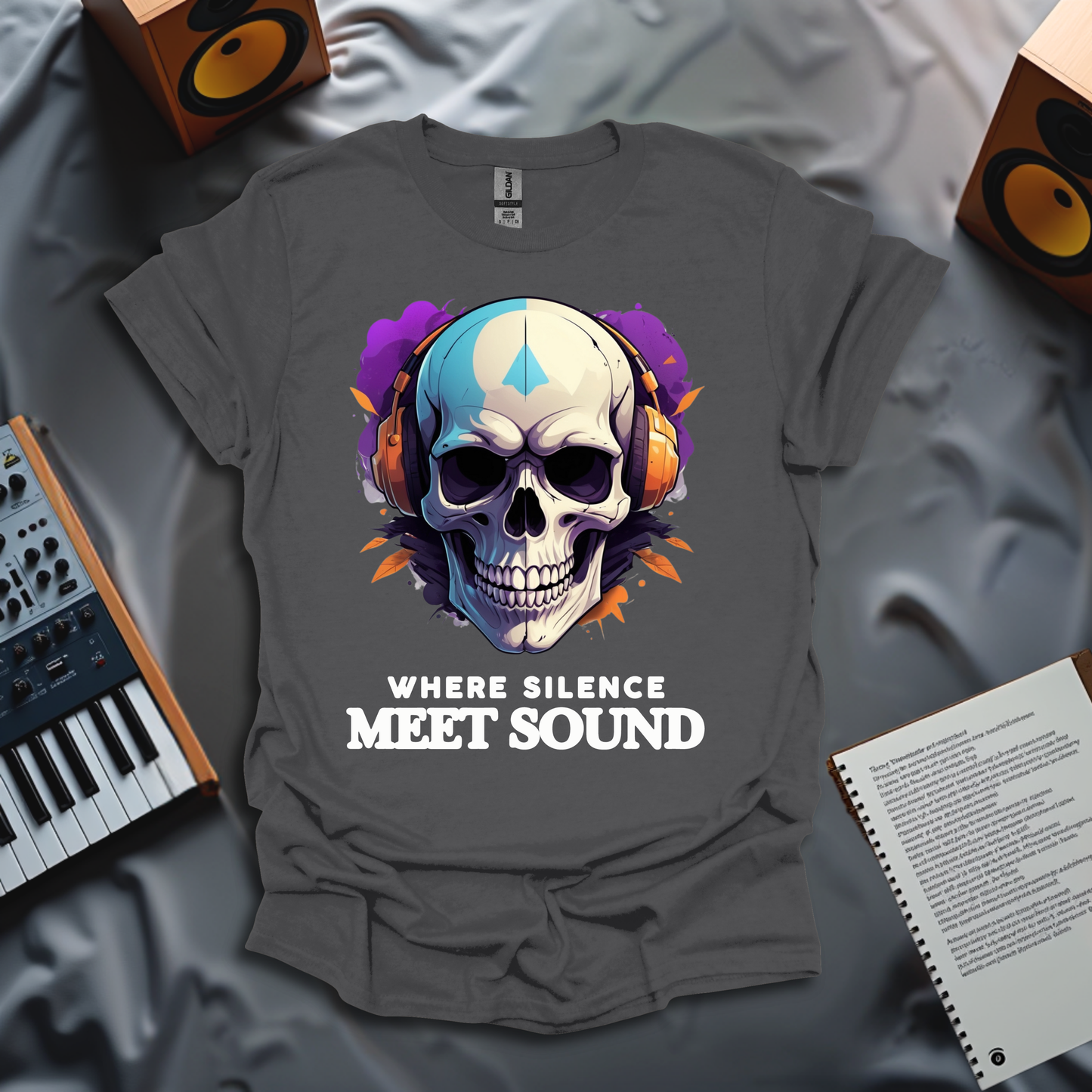 Skull Vibes Headphone T-Shirt