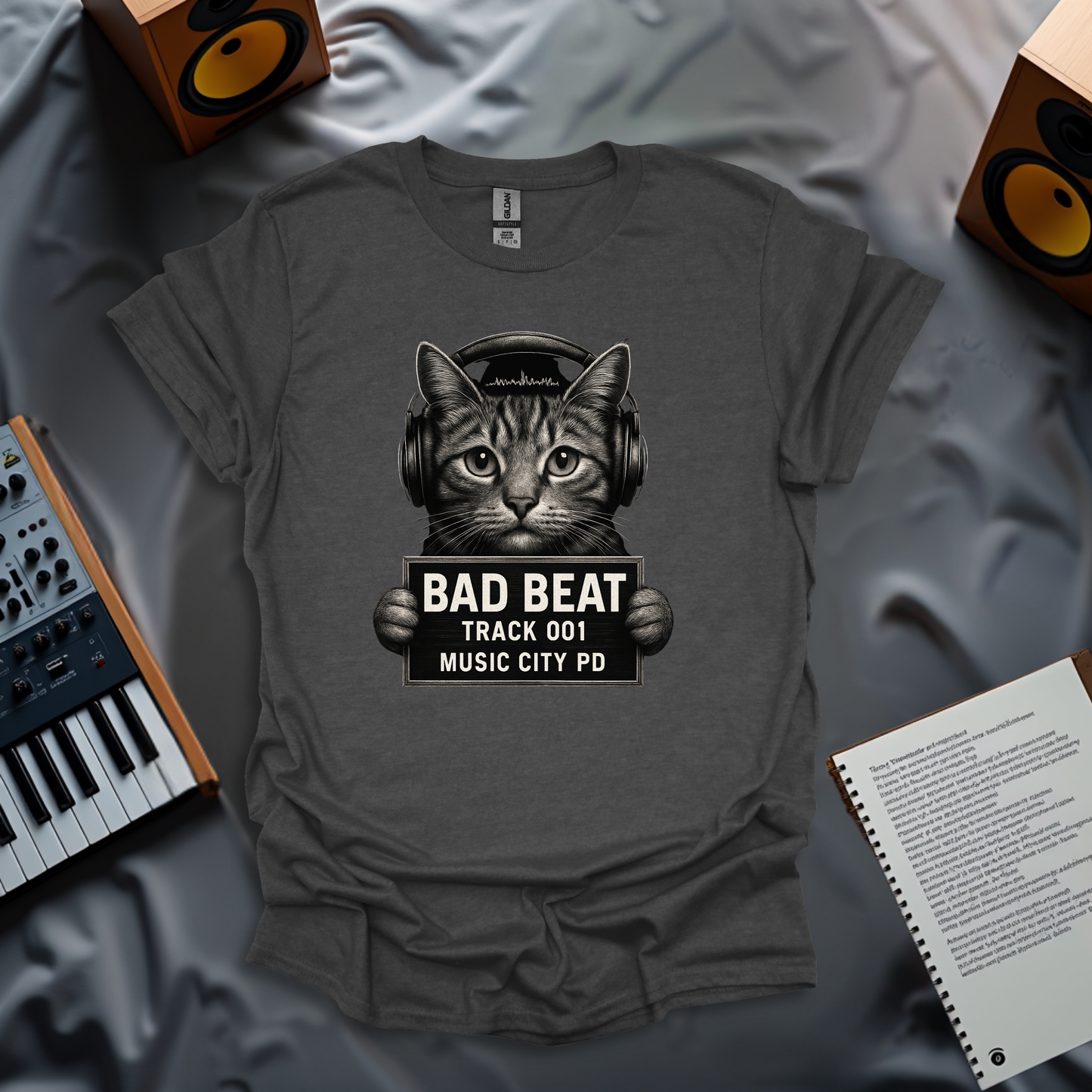 Bad Beat: Track 001 - Music City PD T-Shirt