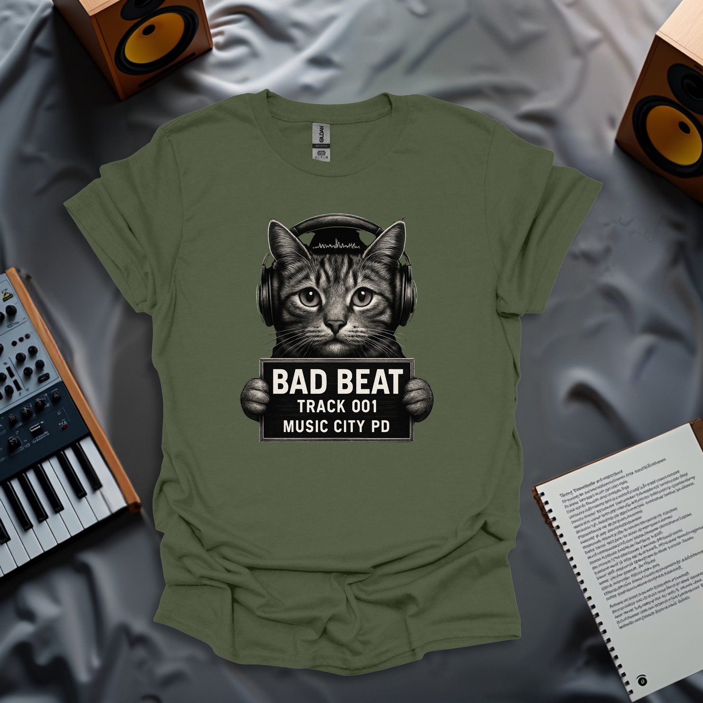Bad Beat: Track 001 - Music City PD T-Shirt