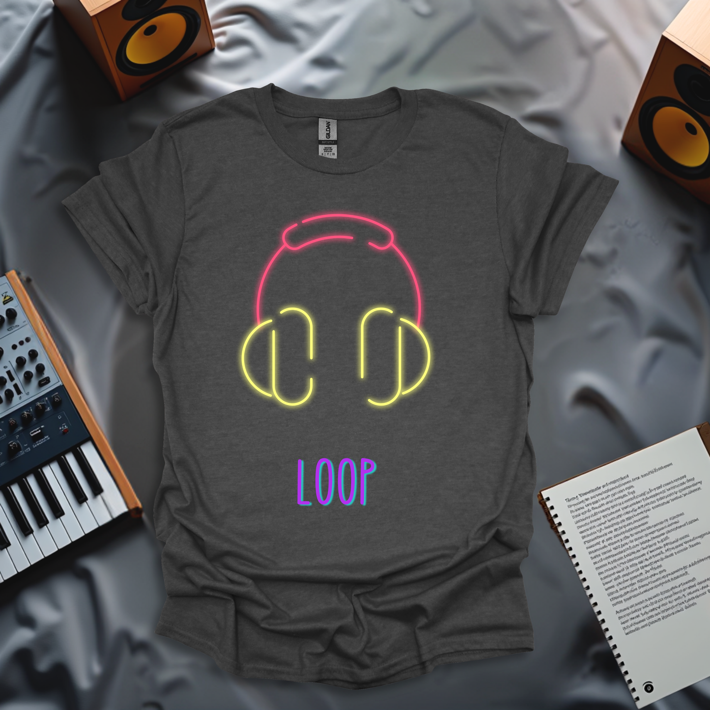 Neon Loop - Music Flow T-Shirt