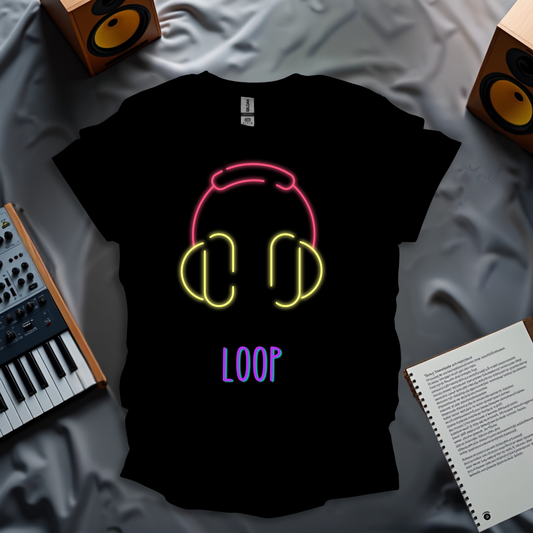 Neon Loop - Music Flow T-Shirt