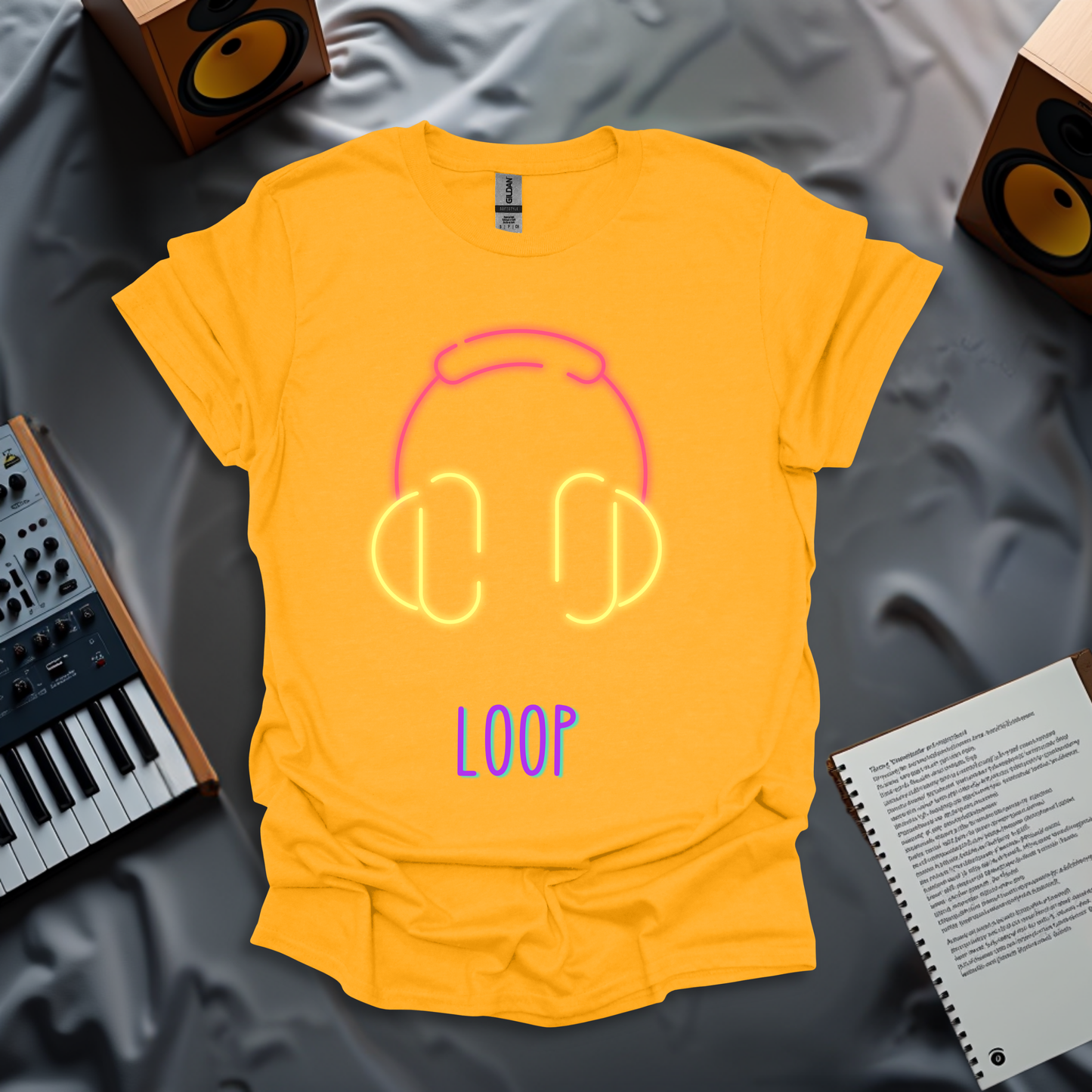 Neon Loop - Music Flow T-Shirt