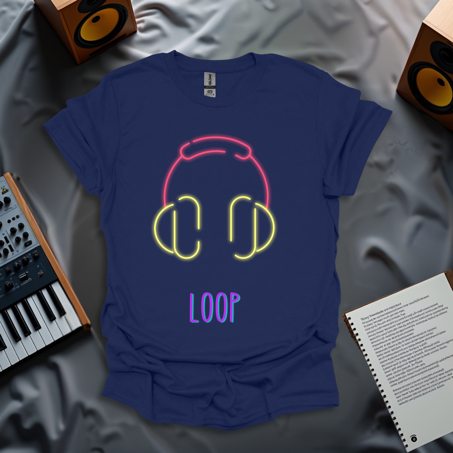 Neon Loop - Music Flow T-Shirt