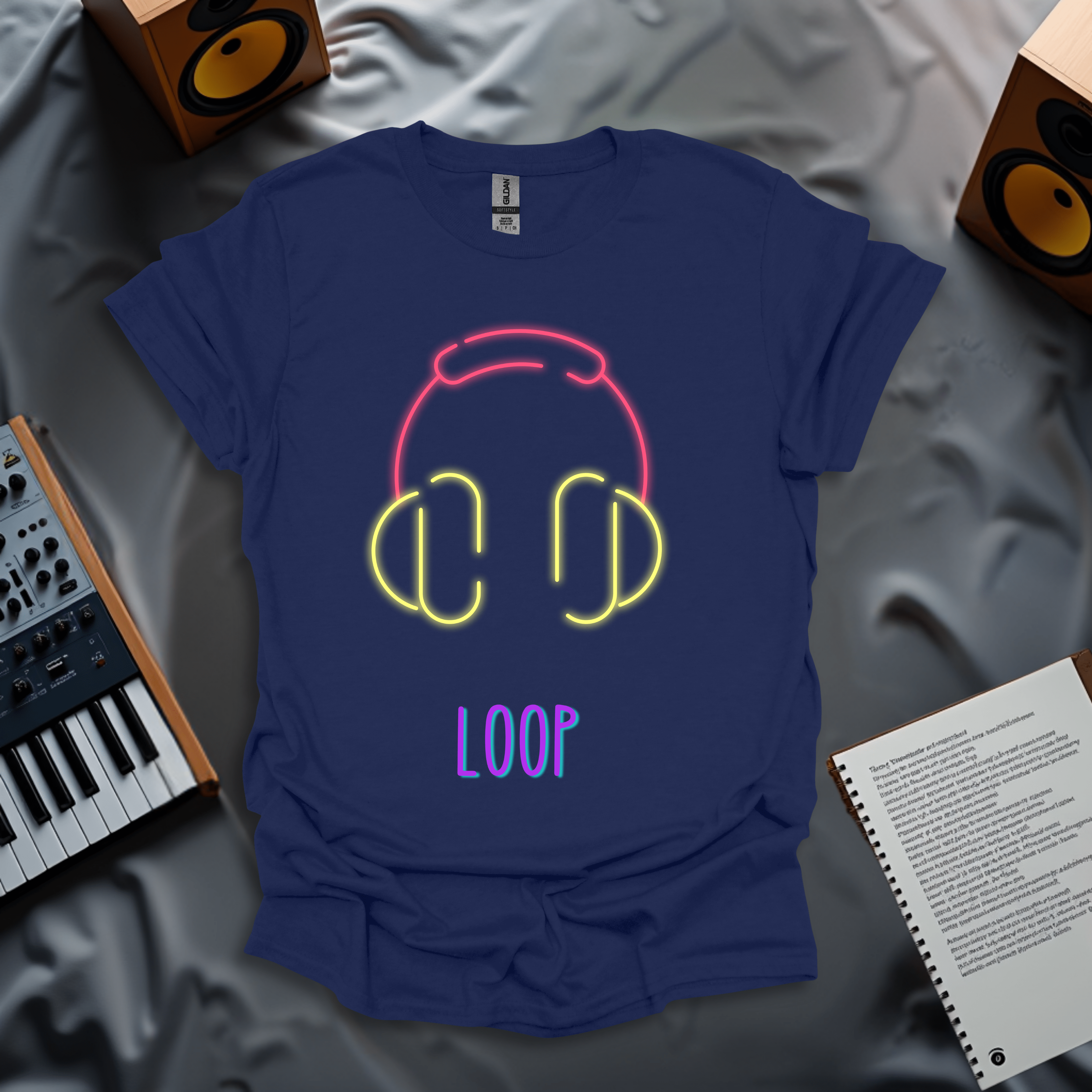 Neon Loop - Music Flow T-Shirt
