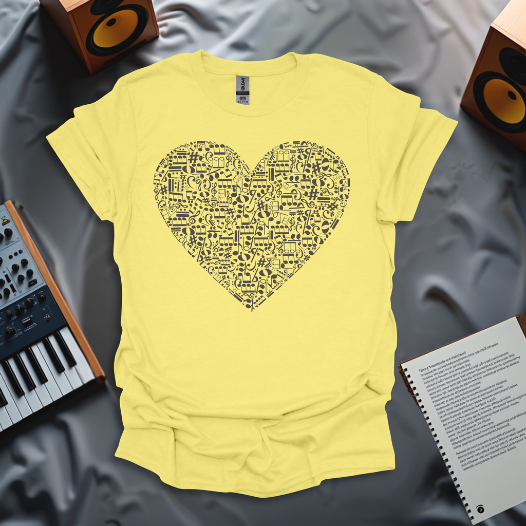 Music Lover's Heartbeat T-Shirt