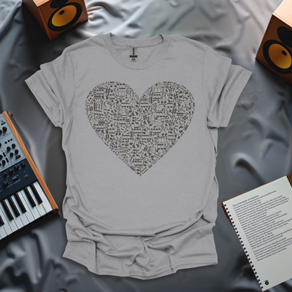 Music Lover's Heartbeat T-Shirt