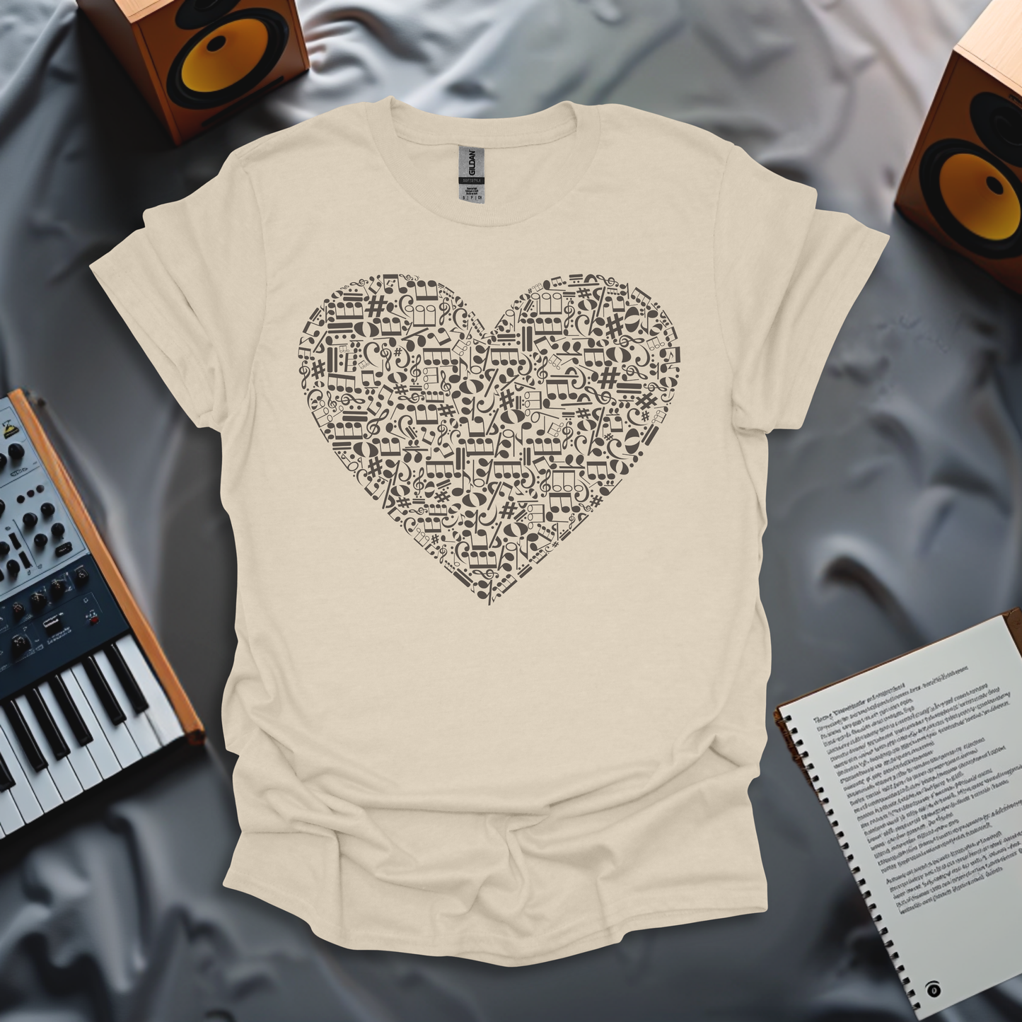 Music Lover's Heartbeat T-Shirt