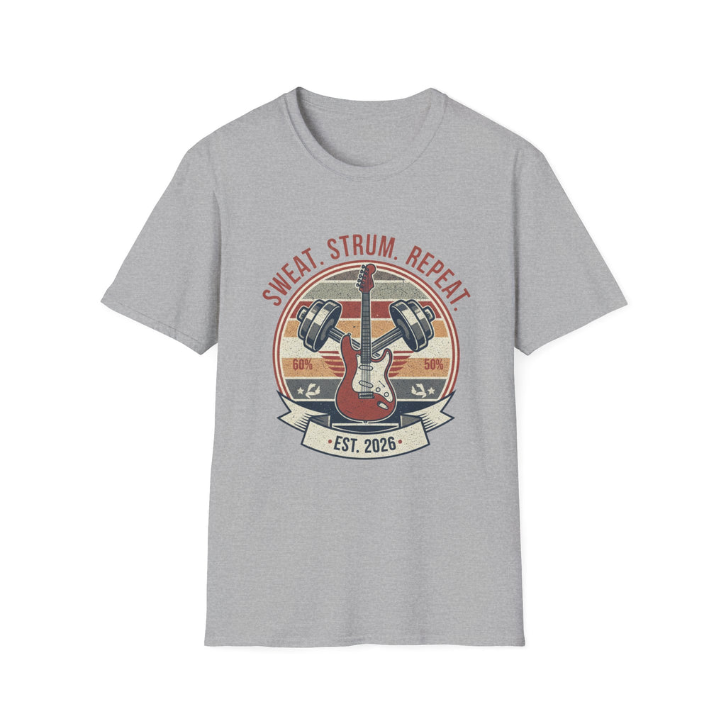 Sweat. Strum. Repeat. T-Shirt