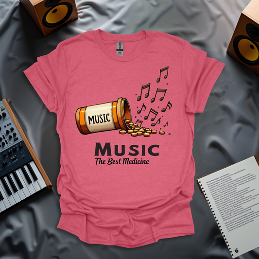 The Best Medicine is Music – Musical Therapy T-Shirt