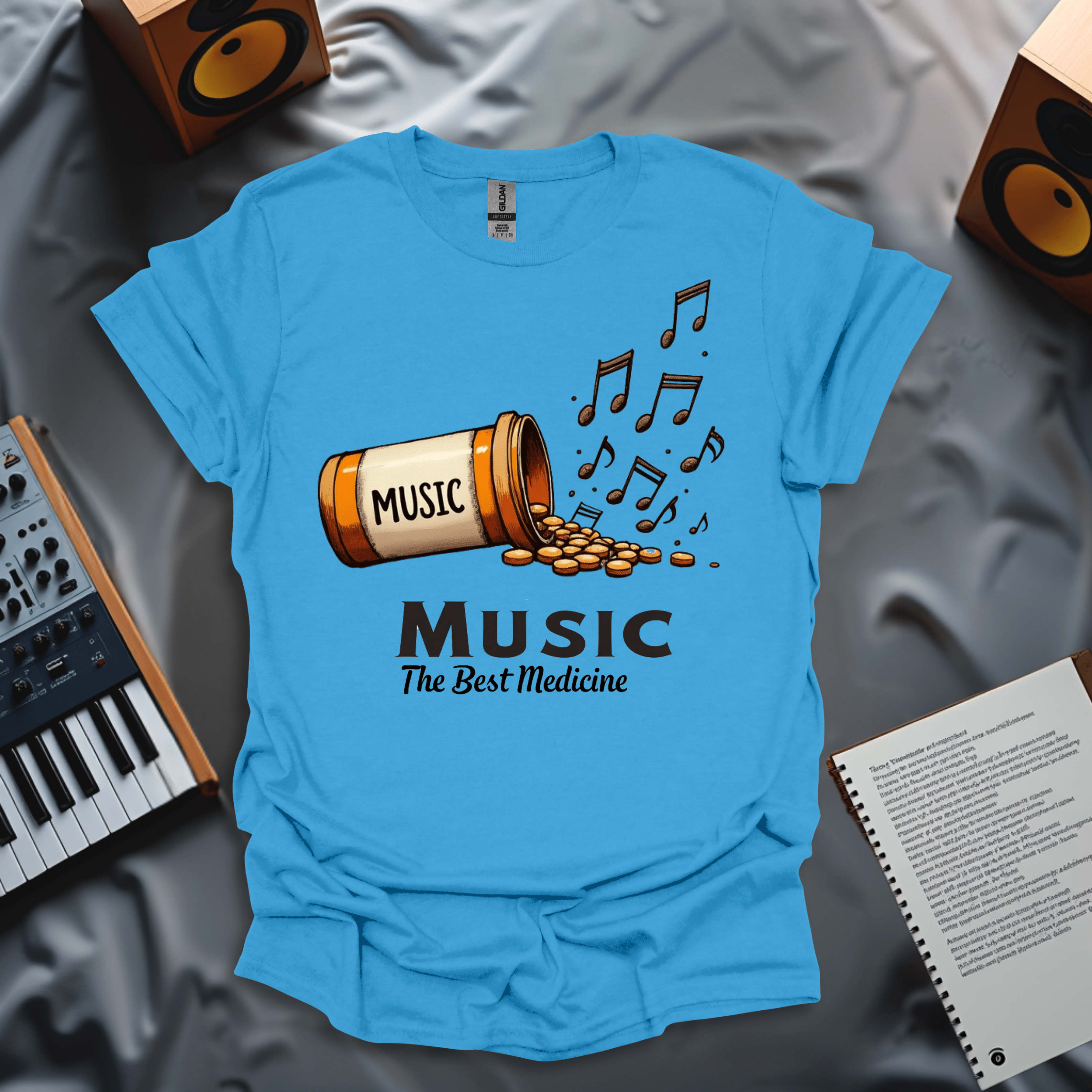 The Best Medicine is Music – Musical Therapy T-Shirt