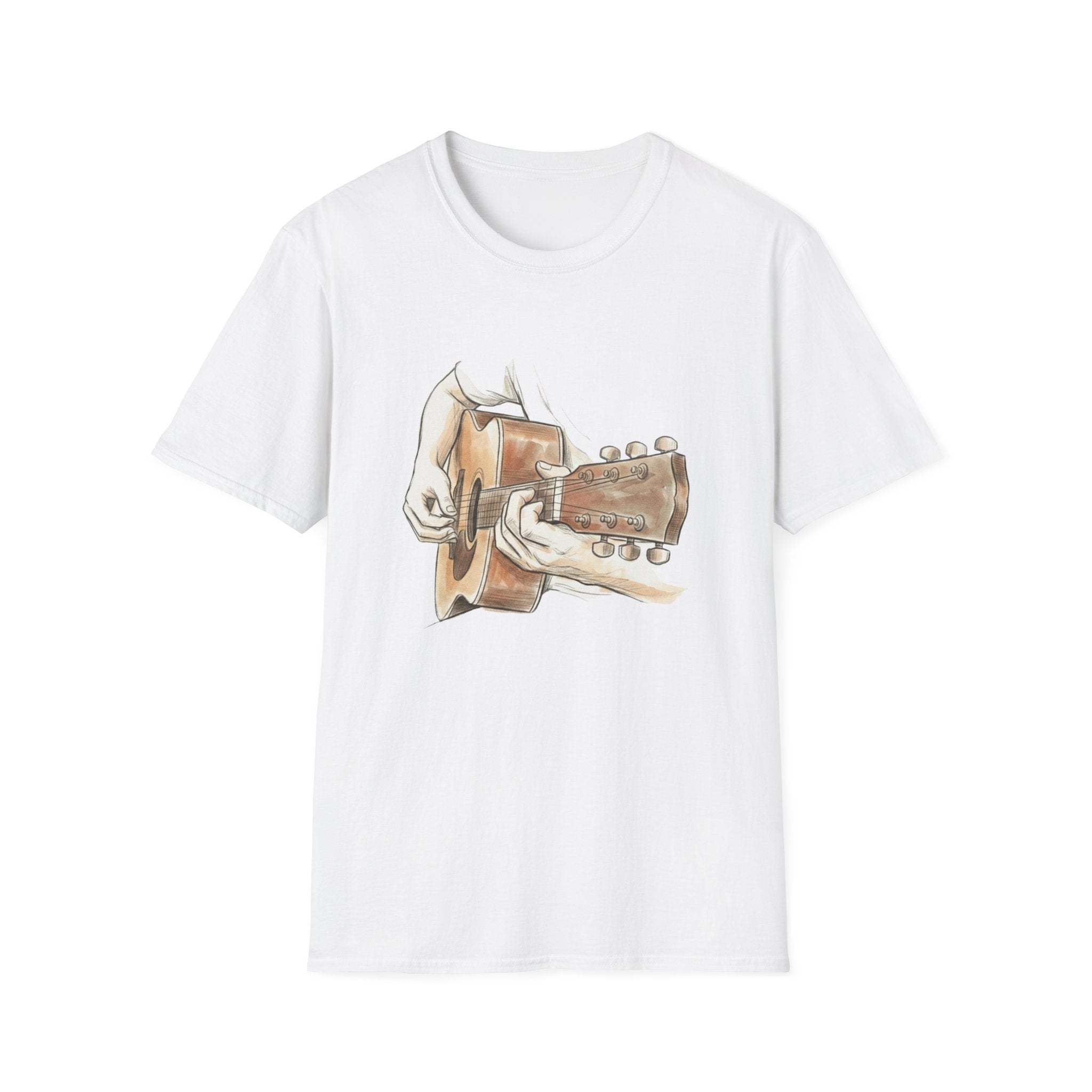 Acoustic Guitar Sketch T-Shirt