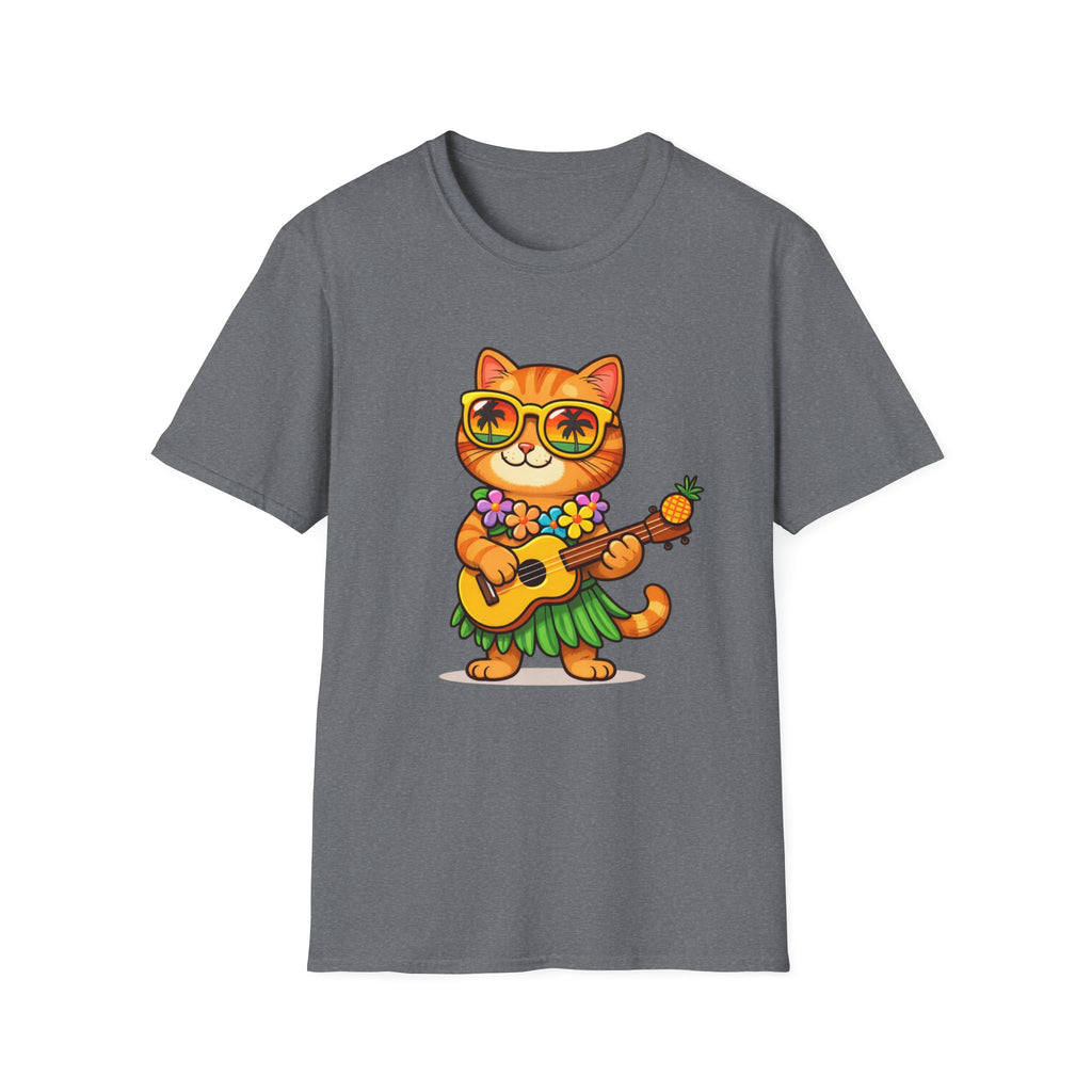 Hawaiian Cat Ukulele T-Shirt