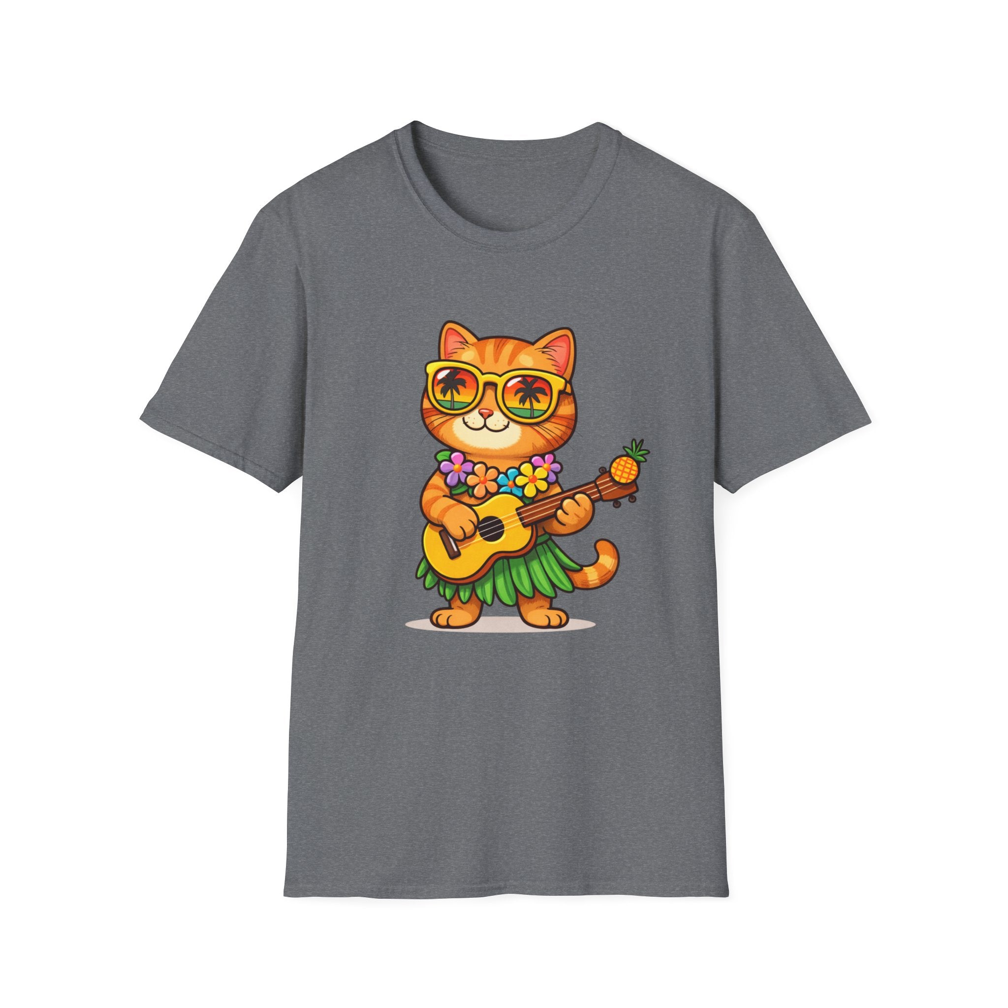 Hawaiian Cat Ukulele T-Shirt