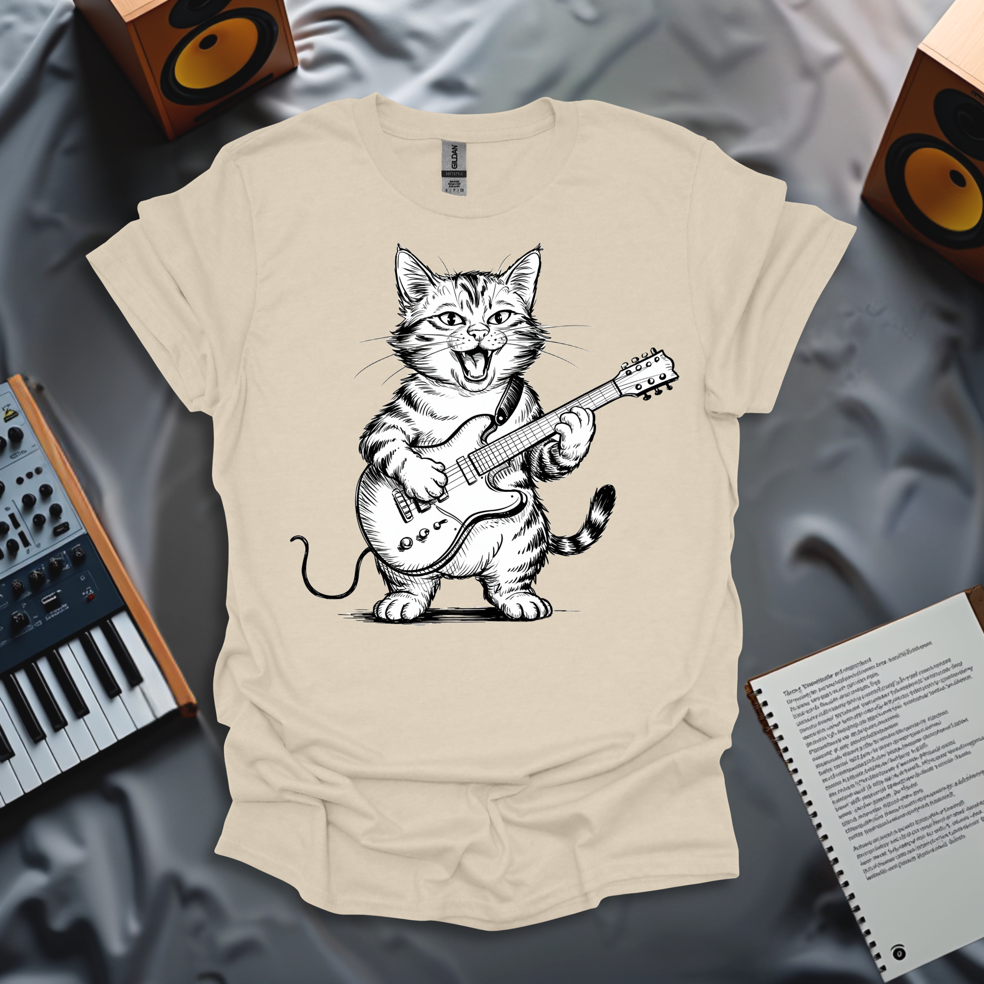 Rockstar Cat T-Shirt