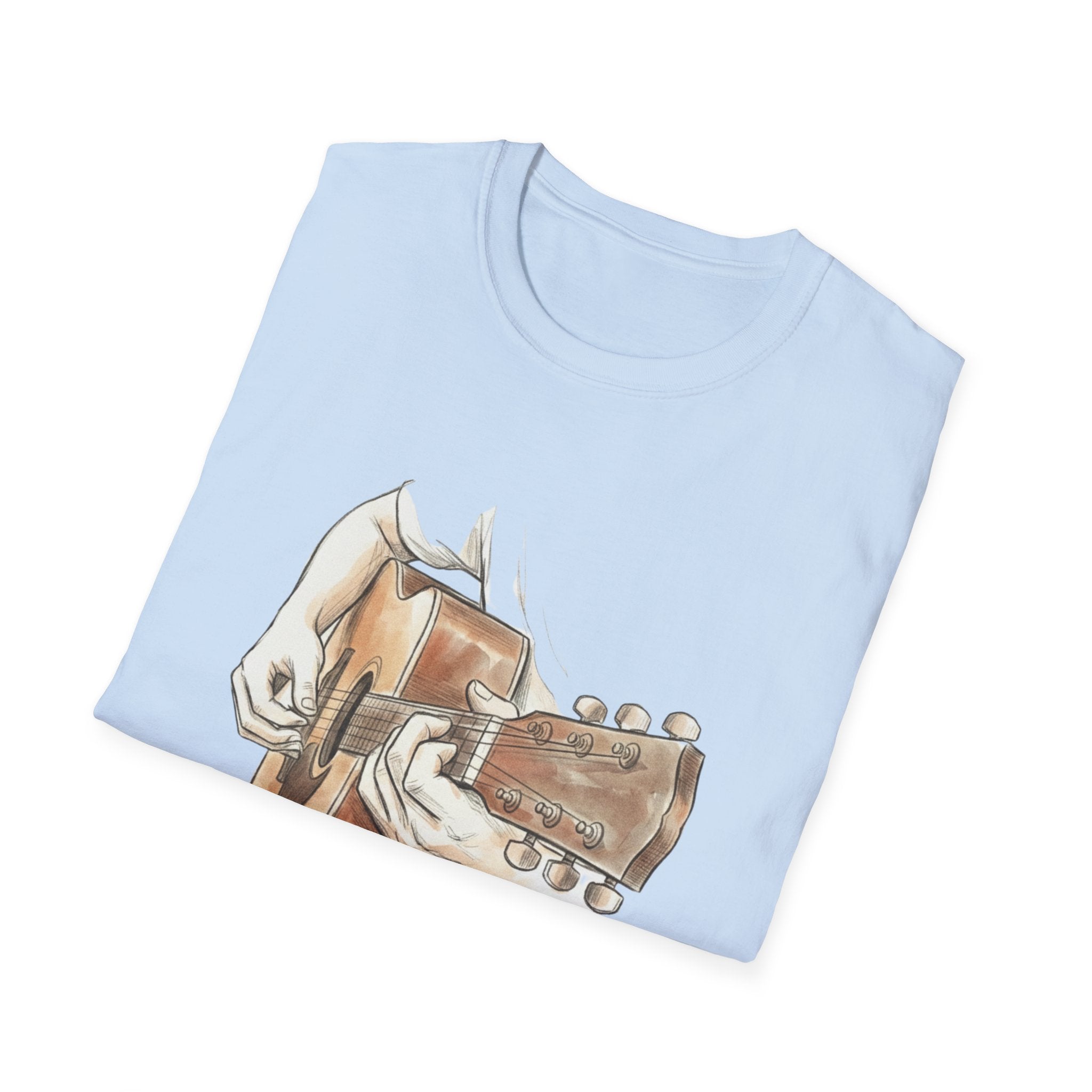 Acoustic Guitar Sketch T-Shirt