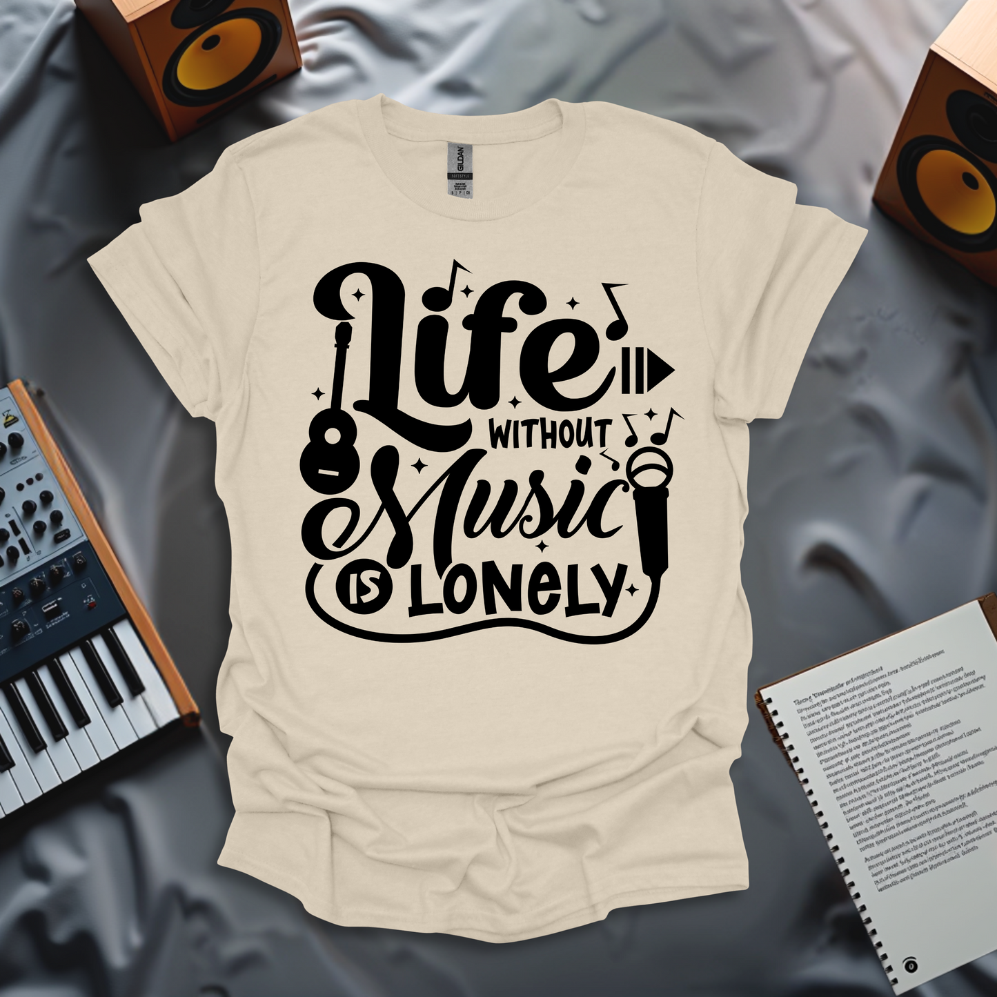 Life Without Music is Lonely T-Shirt