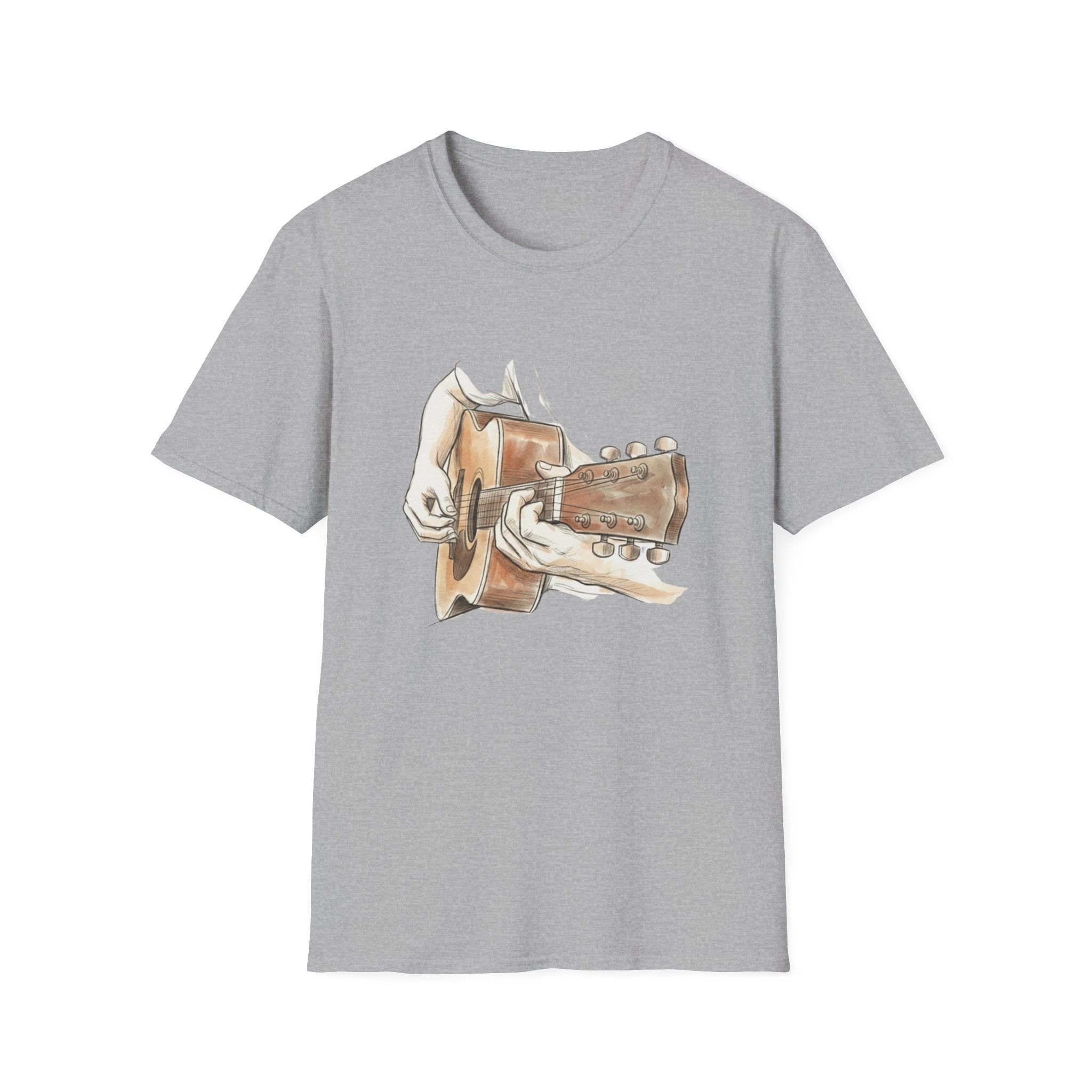 Acoustic Guitar Sketch T-Shirt