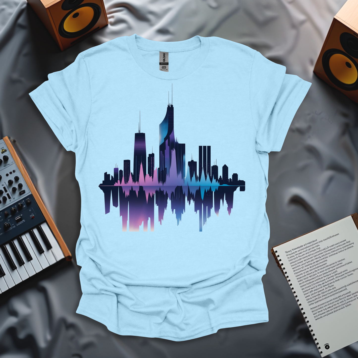 Sound Wave in Skyscrapers T-Shirt