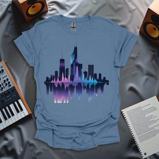 Sound Wave in Skyscrapers T-Shirt