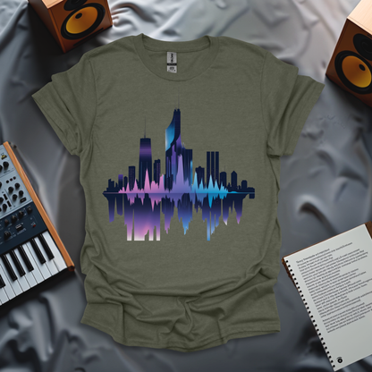 Sound Wave in Skyscrapers T-Shirt