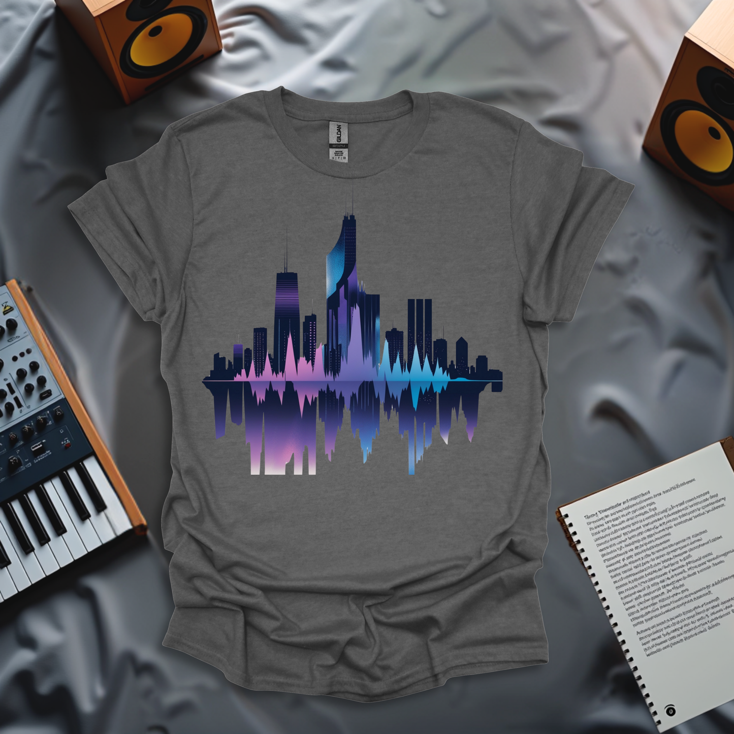 Sound Wave in Skyscrapers T-Shirt