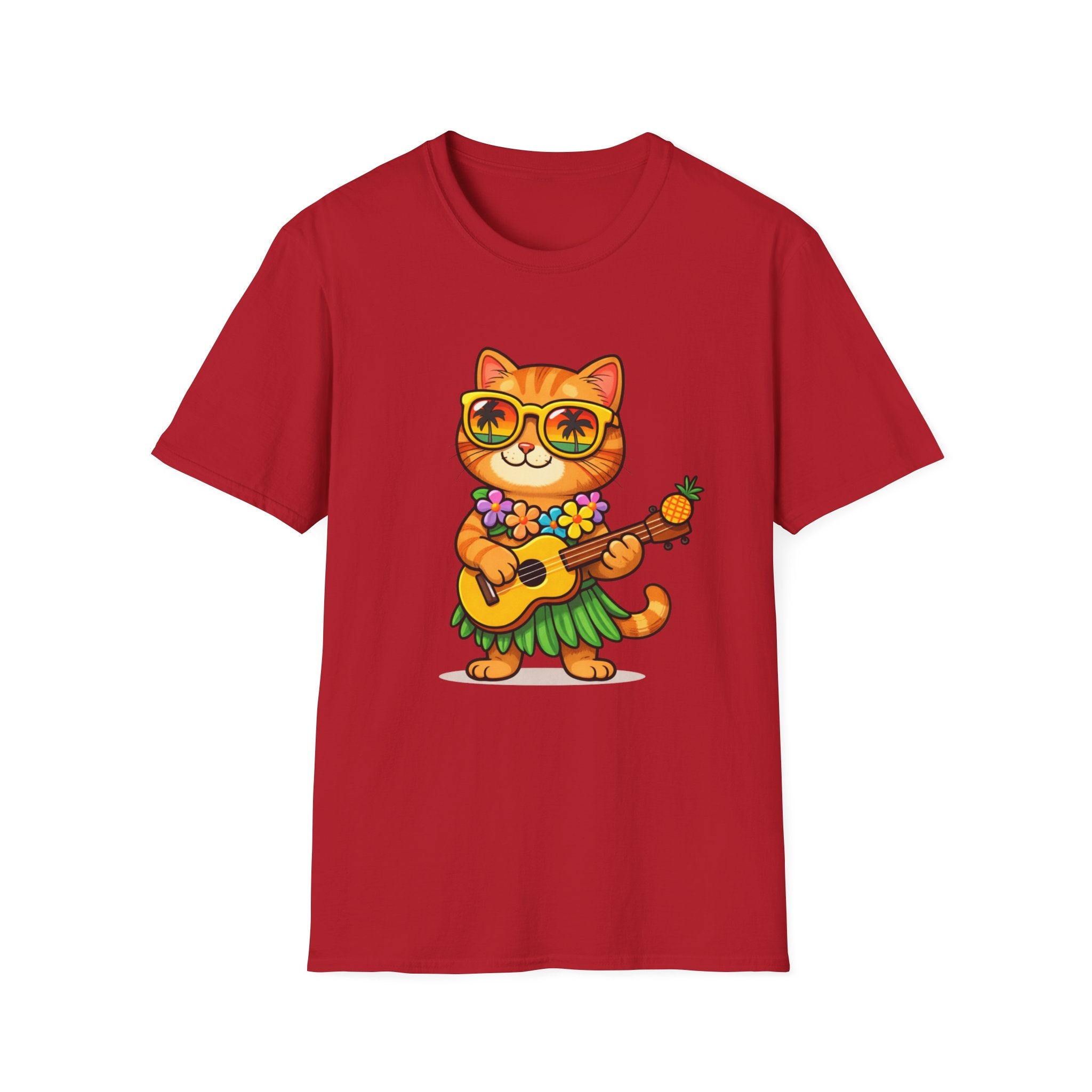 Hawaiian Cat Ukulele T-Shirt