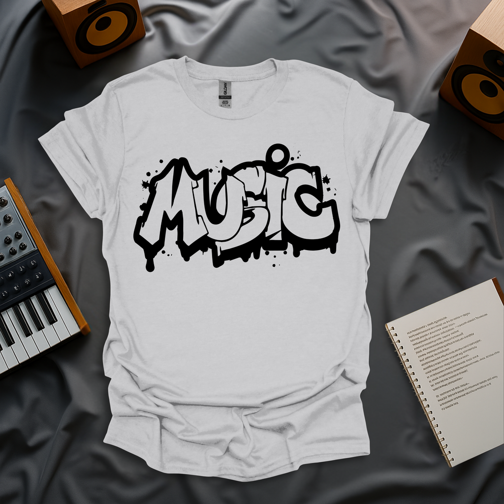 Music Typography T-Shirt