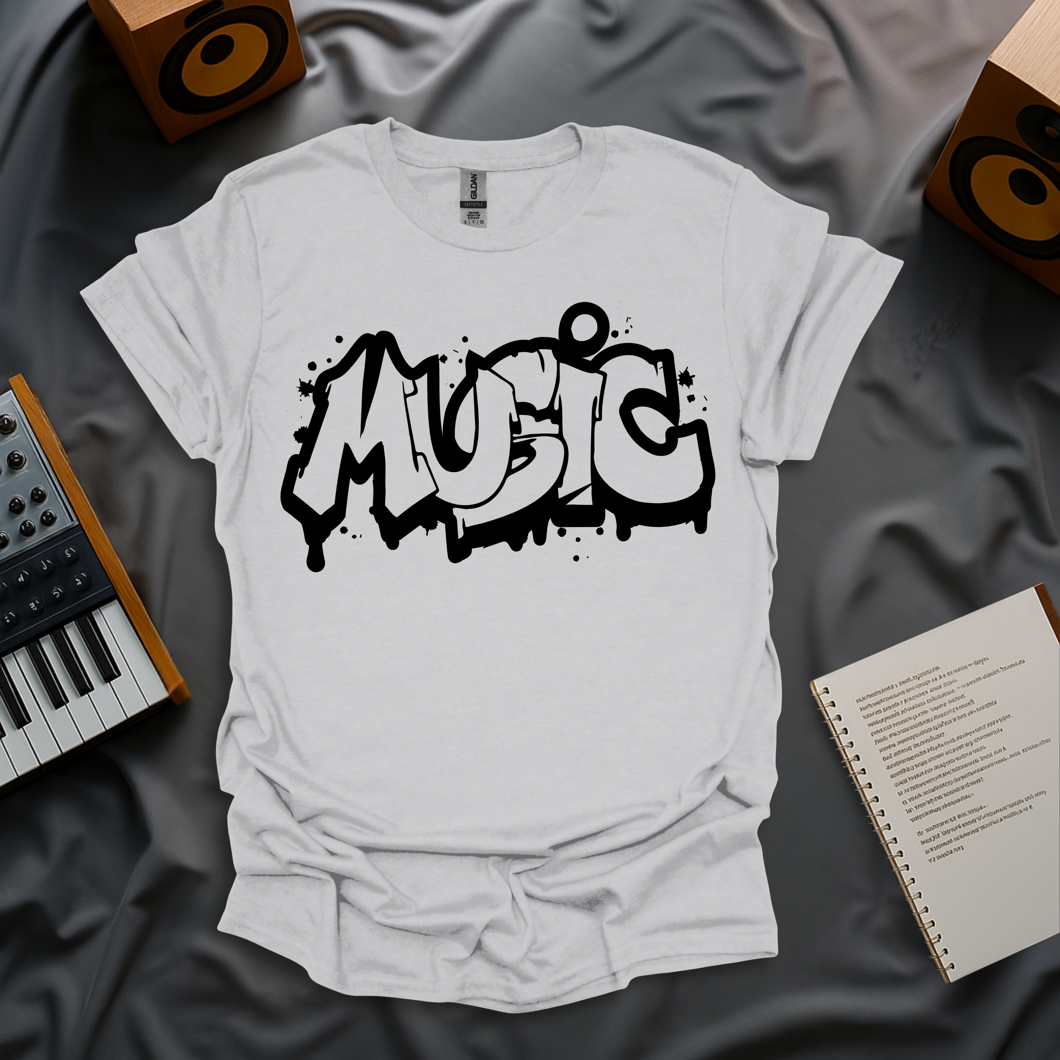 Music Typography T-Shirt